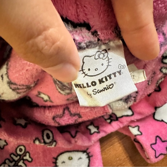 Hello Kitty Sanrio Y2K Fleece Wide Legged Pyjama Pants - Picture 4 of 6